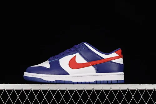 All categories Nk SB Dunk Series Nk SB Dunk Low low-top sneakers Nk SB Dunk Low "White And Red" White, blue and red college style SB Dunk Series low-top casual sports skateboard shoes DD1503-119